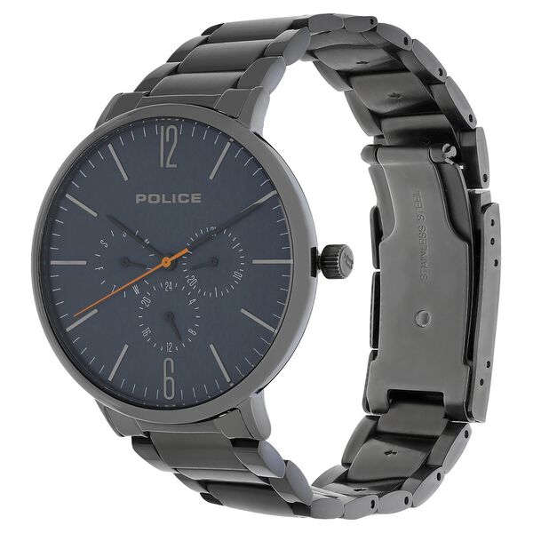 Police Quartz Multifunction Blue Dial Stainless Steel Strap Watch for Men - image number 2