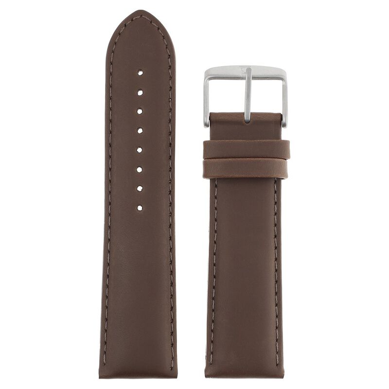 24 mm Brown Genuine Leather Straps for Men - image number 0