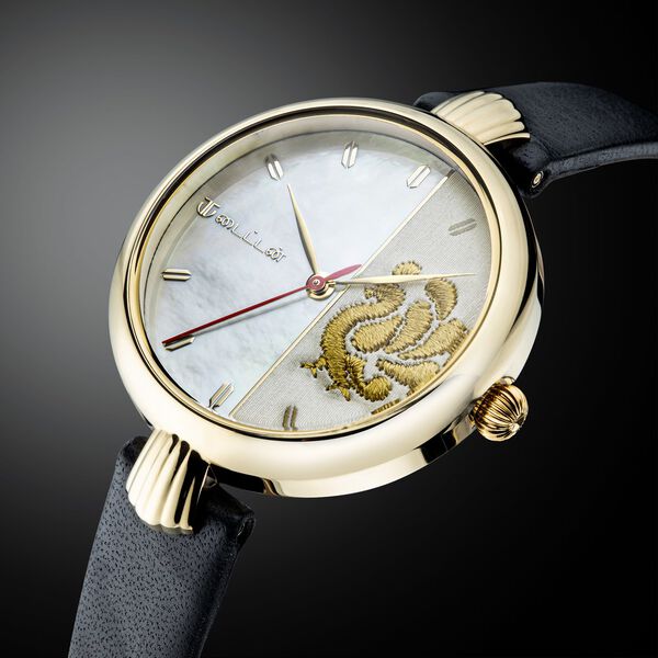 Titan Namma Tamil Nadu Mother of Pearl Dial Analog Leather Strap Watch for Women - image number 0