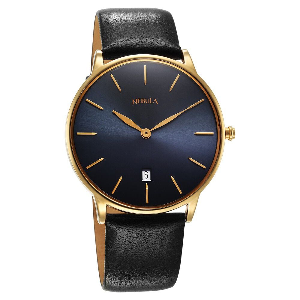 Buy Online Titan Nebula Lustre 18k Gold Analog Leather Strap Watch