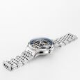 Roamer Competence Skeleton IV Quartz Analog Blue Dial Silver Stainless Steel Strap Watch For Men - image number 1