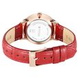 Titan Bright Leathers Silver Dial Analog with Date Red Leather Strap Watch for Women - image number 4
