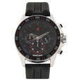 Fastrack Big Time Quartz Chronograph Black Dial Leather Strap Watch for Guys - image number 0