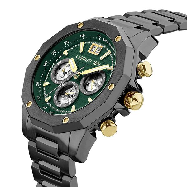Cerruti 1881 Green Dial Stainless Steel Strap Watch for Men - image number 4