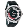 Fastrack Quartz Analog with Date Silver Dial Leather Strap Watch for Guys