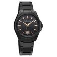 Titan Classique Big Date Analog with Black Dial Black Stainless Steel Strap Watch for Men - image number 2