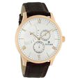 Titan Quartz Multifunction White Dial Leather Strap Watch for Men - image number 4