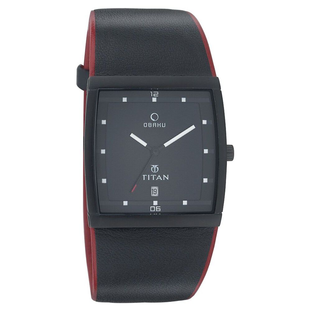Buy Online Titan Quartz Analog with Date Black Dial Watch for Men nc9299nl01 Titan