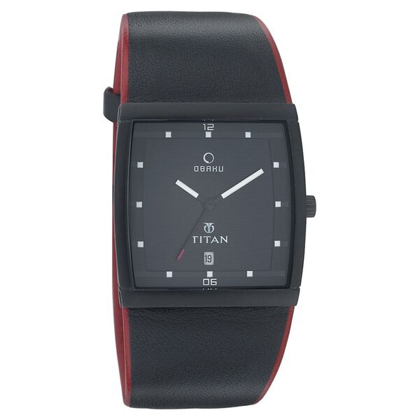 Titan Quartz Analog with Date Black Dial Watch for Men - image number 0
