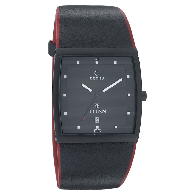 Titan Quartz Analog with Date Black Dial Watch for Men