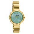 Poze Poze Quartz Analog Green Dial Golden Stainless Steel Strap Watch For Women - image number 2