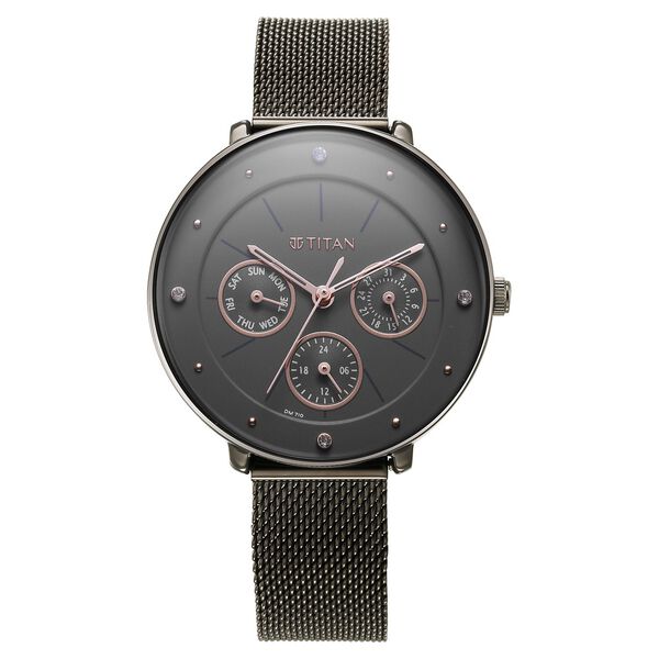 Titan Neo Grey Dial Analog Stainless Steel Strap watch for Women - image number 1