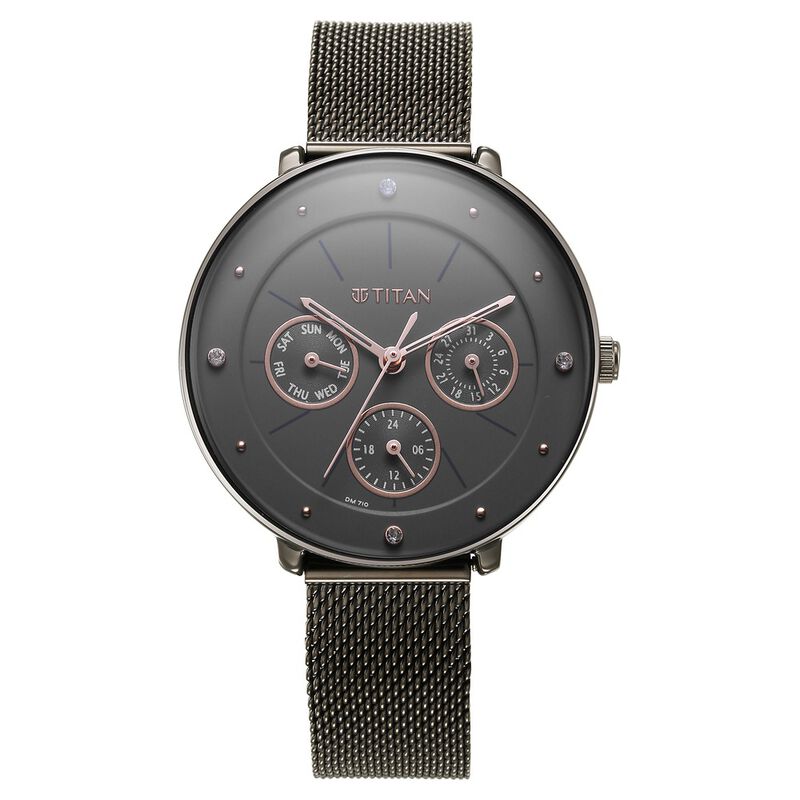 Titan Neo Grey Dial Analog Stainless Steel Strap watch for Women - image number 1