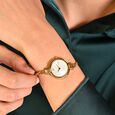 Nebula by Titan Quartz Analog Beige Dial 18 Karat Gold Strap Watch For Women - image number 4