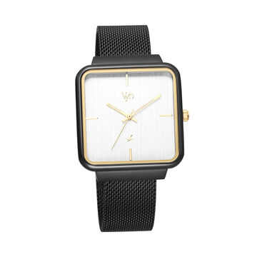 Fastrack Vyb Minimalist Quartz Analog Silver Dial Stainless Steel Strap Watch for Girls