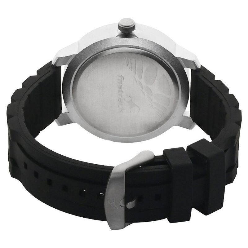Fastrack Quartz Analog Black Dial Plastic Strap Watch for Guys - image number 2