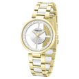 Kenneth Cole Quartz Analog Silver Dial Golden Colour Ceramic Strap Watch For Women - image number 1