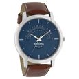 Sonata Quartz Analog with Day and Date Blue Dial Leather Strap Watch for Men - image number 1