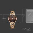 Titan Raga Afterglow Quartz Analog Brown Dial Rose Gold Metal Strap Watch For Women - image number 3