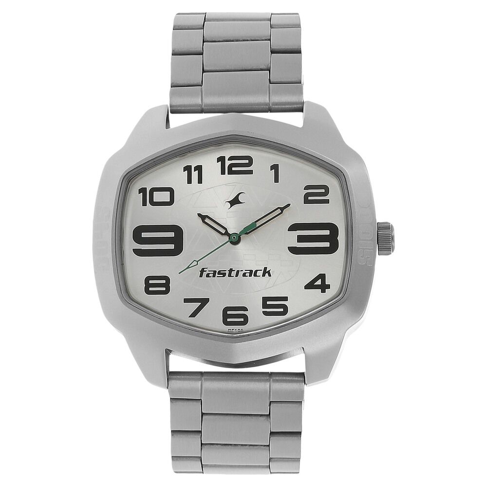 Buy Online Fastrack Quartz Analog Silver Dial Stainless Steel