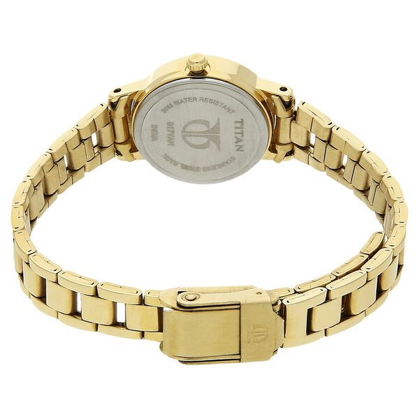 Titan Quartz Analog Grey Dial Stainless Steel Strap Watch for Women - image number 3