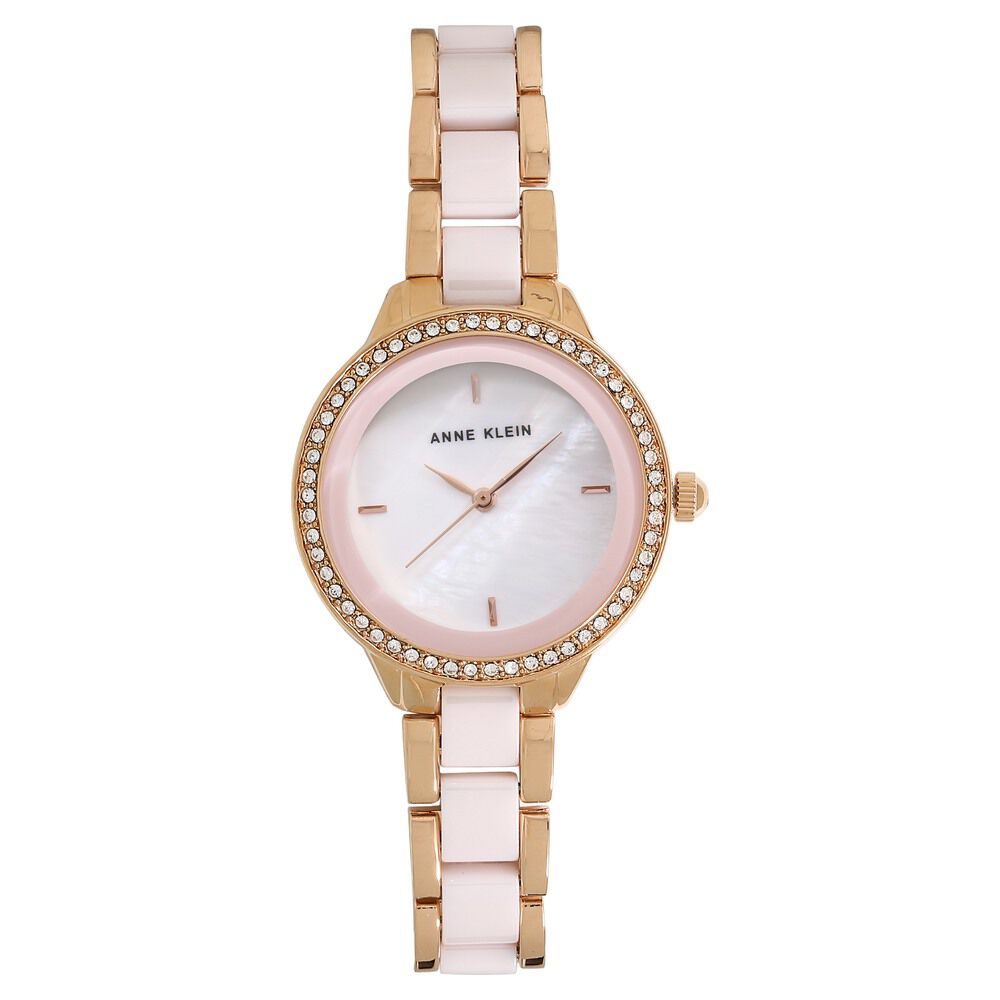 Buy Online Anne Klein Quartz Analog Mother of Pearl Dial Ceramic