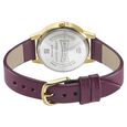 Sonata Floral Folkart Champagne Dial Women Watch With Leather Strap - image number 3