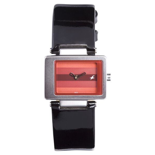 Fastrack Quartz Analog Red Dial Leather Strap Watch for Girls - image number 0