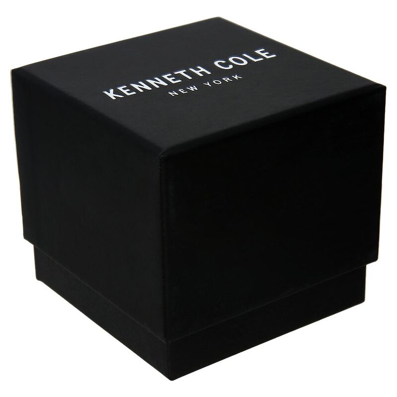 Kenneth Cole Quartz Analog Black Dial Leather Strap Watch for Men - image number 3