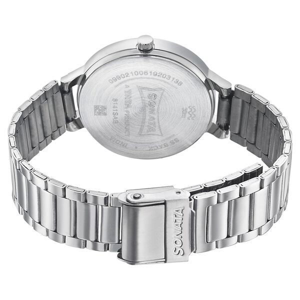 Sonata Play Silver Dial Women Watch With Stainless Steel Strap - image number 3