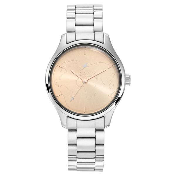 Fastrack Tripster Quartz Analog Rose Gold Dial Stainless Steel Strap Watch for Girls - image number 2