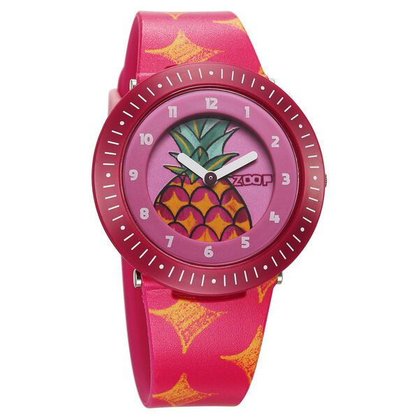 Zoop By Titan Fruit Story Quartz Analog Pink Dial Plastic Strap Watch For Kids - image number 1