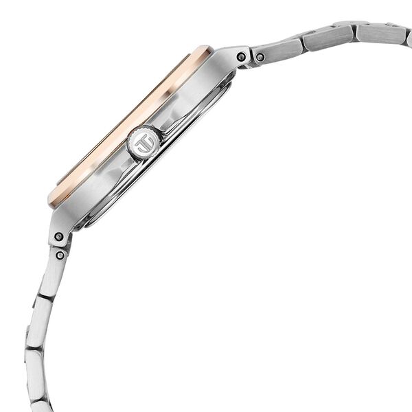 Titan Slim Square Quartz Analog with Date Silver Dial With Two Toned Color Stainless Steel Strap Watch For Women - image number 3