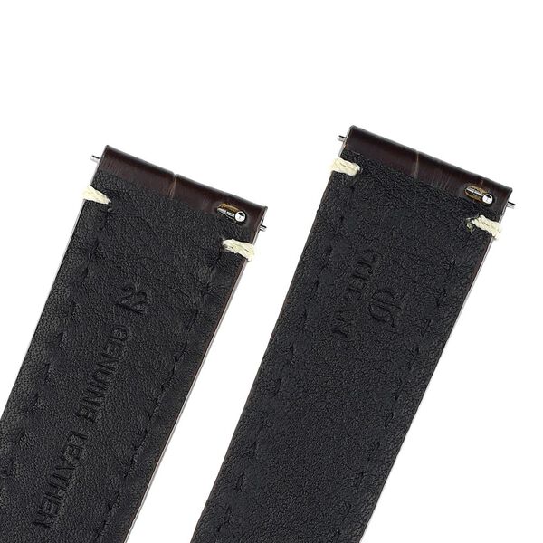 22 mm Brown Genuine Leather Straps for Men - image number 4