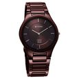 Titan Wine Ceramic Quartz Analog Maroon Dial Ceramic Strap Watch For Men - image number 1
