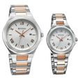 Titan Bandhan Quartz Analog with Date White Dial Two Toned Stainless Steel Strap Watch For Couple - image number 1