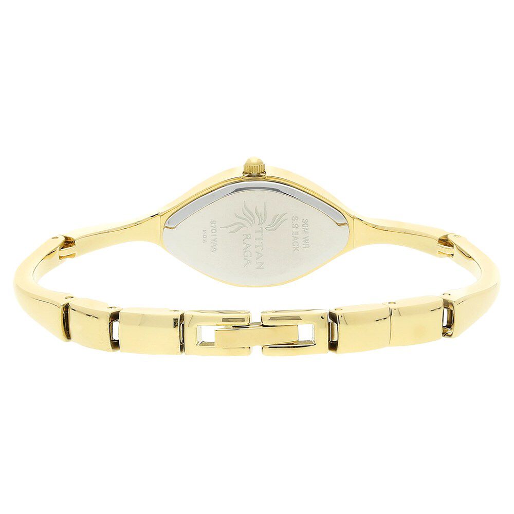 Buy Online Titan Raga White Dial Women Watch With Metal Strap