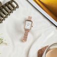 Sonata Poze Quartz Analog Mother of Pearl Dial Two Toned Metal Strap Watch For Women