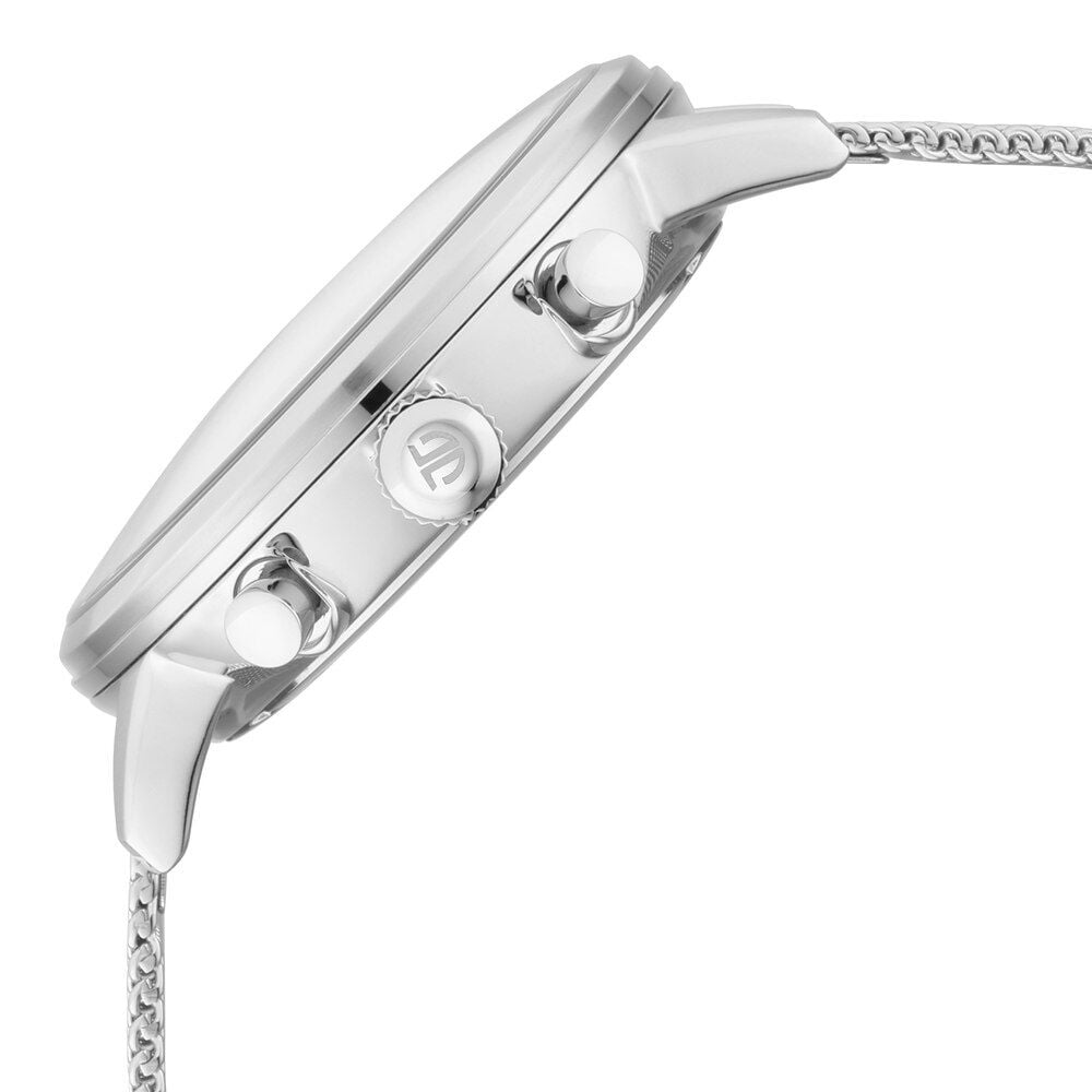 Buy Online Titan Quartz Multifunction Silver Dial Stainless Steel