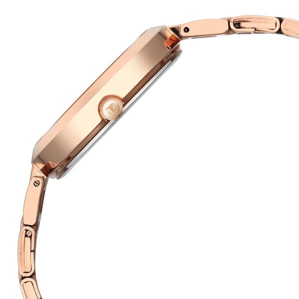 Titan Workwear Quartz Analog Beige Dial Rose Gold Stainless Steel Strap Watch for Women - image number 3
