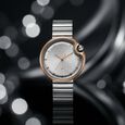 Fastrack Groove Analog with Dusty Purple Dial Rose Gold Metal Strap Watch for Girls