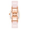 Anne Klein Quartz Analog Pink Dial Pink & Rose Gold Ceramic Strap Elongated Oval Shaped Watch For Women - image number 2
