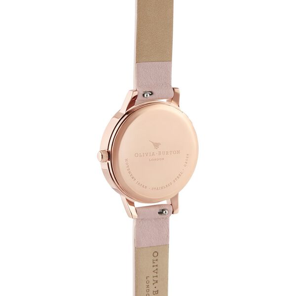 Olivia Burton Quartz Analog Pink Dial Leather Strap Watch for Women - image number 2