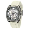 Kenneth Cole Automatic Grey Dial Orange Silicone Strap Watch For Men - image number 1