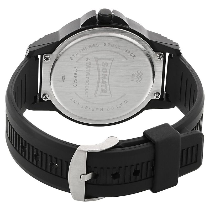 Sonata Quartz Analog Grey Dial Plastic Strap Watch for Men - image number 3