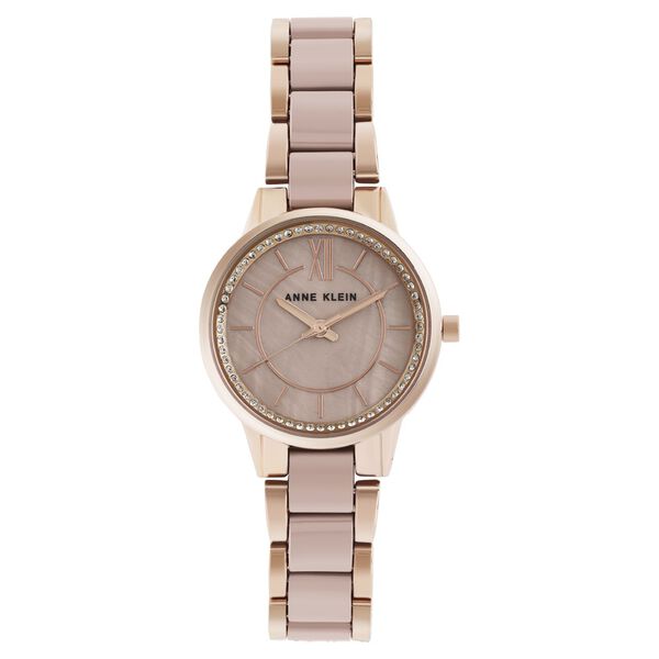 Anne Klein Quartz Analog Brown Dial Ceramic Strap Watch for Women - image number 1