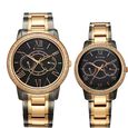 Titan Royal Bandhan Quartz Analog with Day and Date Black Dial Two Toned Strap Watch For Couple - image number 0