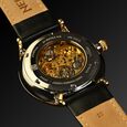 Titan Nebula Abhiyant 18k Gold Hand-Wound Mechanical Analog with Exhibition Caseback Leather Strap Watch for Men - image number 2