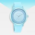 Pop Colours Green Dial Silicone Strap Watch for Girls