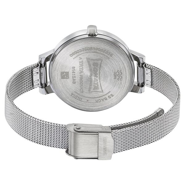 Sonata Silver Lining Black Dial Women Watch With Stainless Steel Strap - image number 3